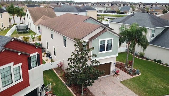 drone / aerial view featuring a residential view