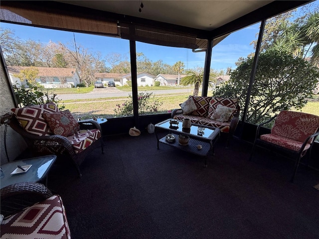 view of sunroom / solarium