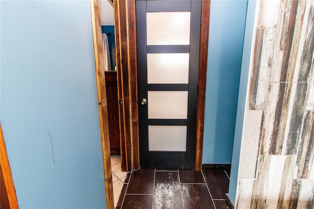 hallway featuring wood finished floors