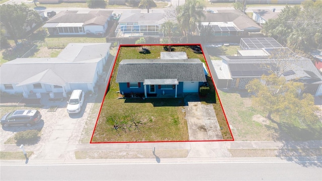 bird's eye view featuring a residential view