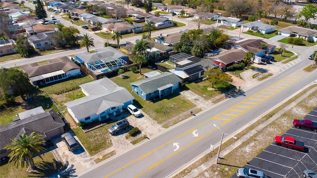 bird's eye view featuring a residential view