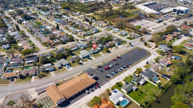 aerial view featuring a residential view