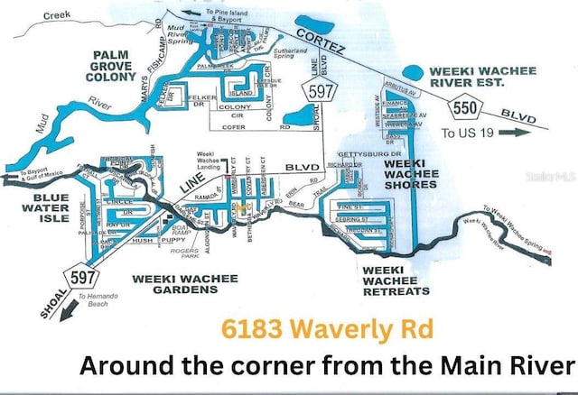 6183 Waverly Rd, Weeki Wachee, FL 34607 - map / location