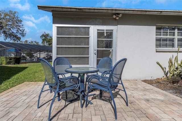 view of patio with outdoor dining space