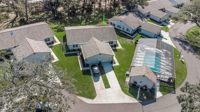 drone / aerial view featuring a residential view