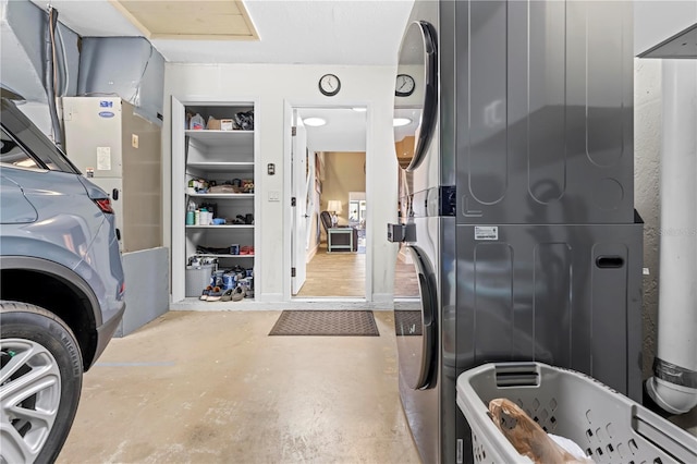 garage featuring washer / clothes dryer