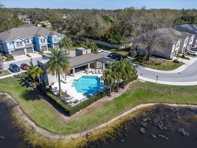 birds eye view of property featuring a residential view