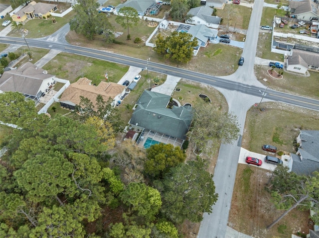 drone / aerial view featuring a residential view