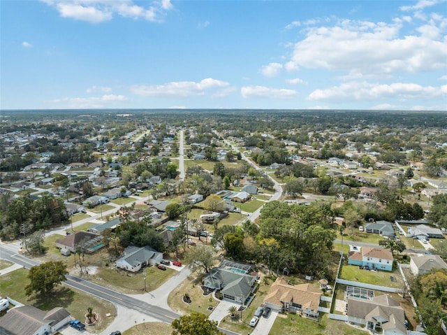 bird's eye view featuring a residential view