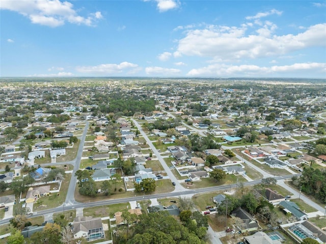 bird's eye view featuring a residential view