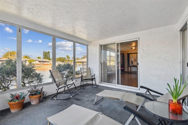 view of sunroom