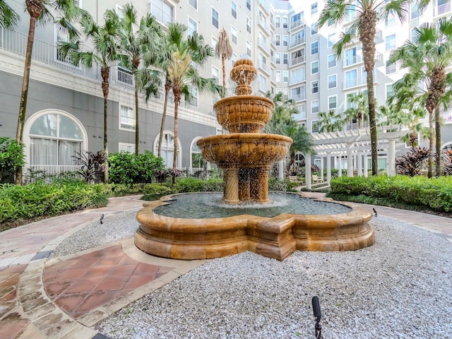 surrounding community featuring a pergola