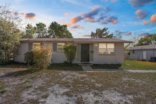 view of ranch-style home