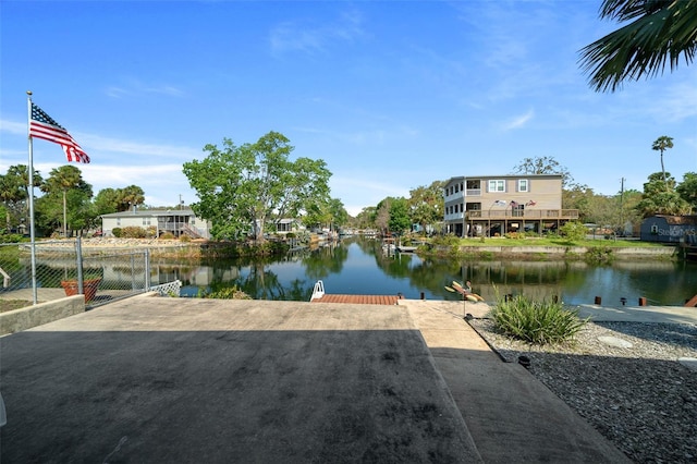 6448 W Richard Dr, Weeki Wachee, FL 34607 - view of water feature featuring fence and a dock