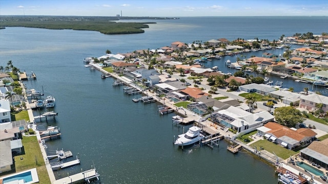 5000 Galleon Ct, New Port Richey, FL 34652 - aerial perspective of suburban area with a large body of water