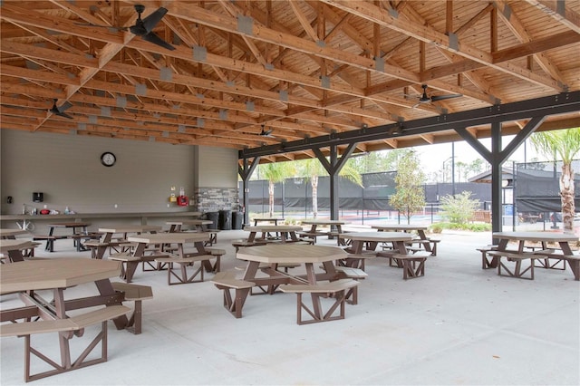 view of community featuring a trampoline