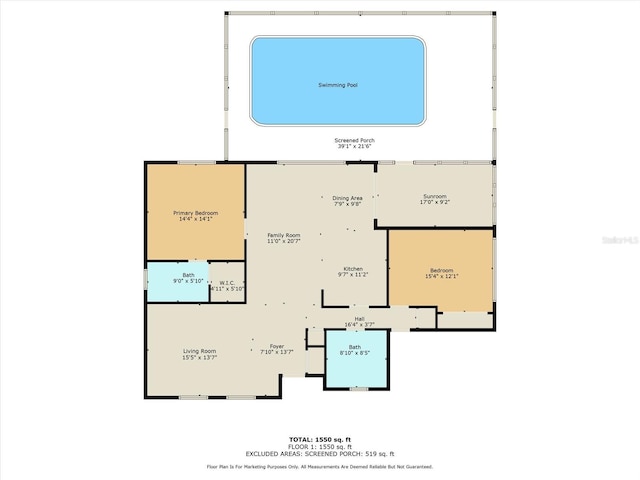 5441 Alderwood St, Spring Hill, FL 34606 - floor plan