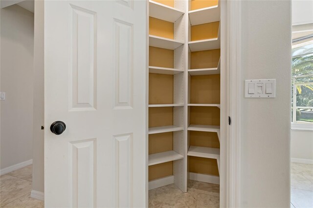 view of pantry