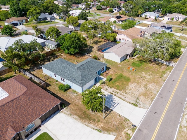 drone / aerial view featuring a residential view