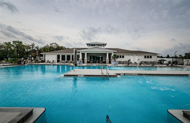 pool featuring a patio