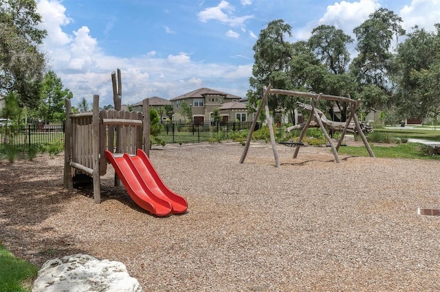 community playground featuring fence