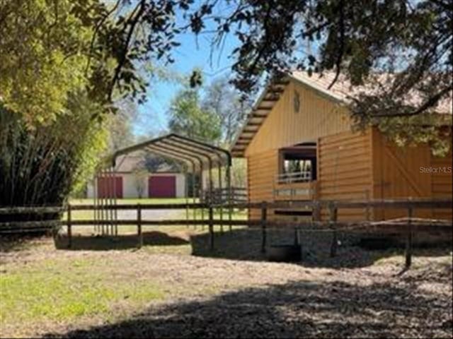 view of stable