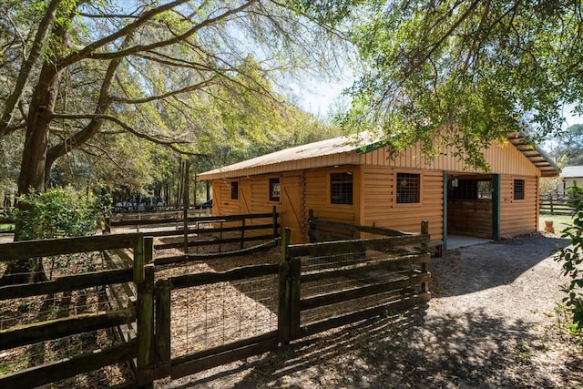 view of stable