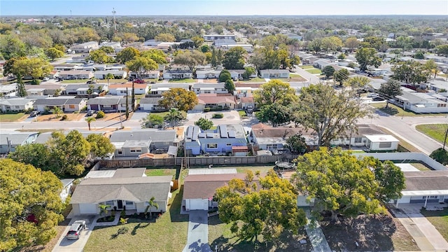 bird's eye view with a residential view