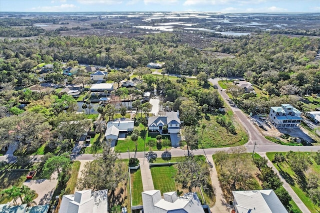 aerial view featuring a residential view