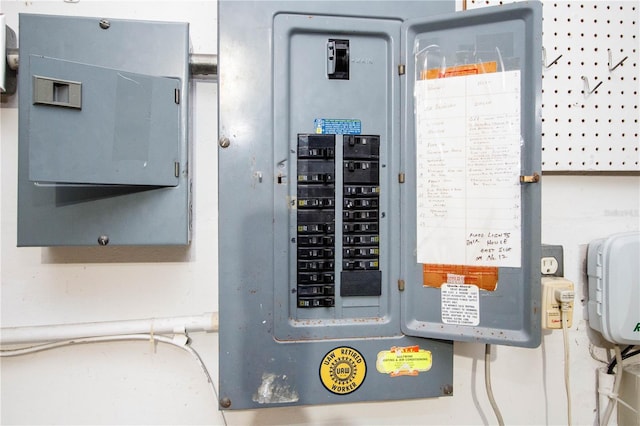 utility room with electric panel