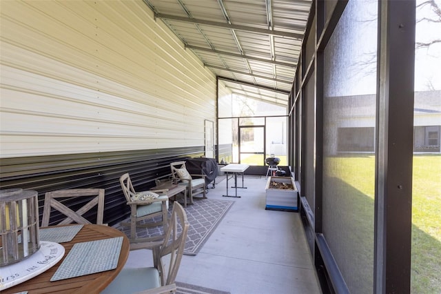 view of sunroom / solarium