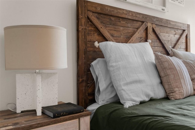 bedroom with wood finished floors