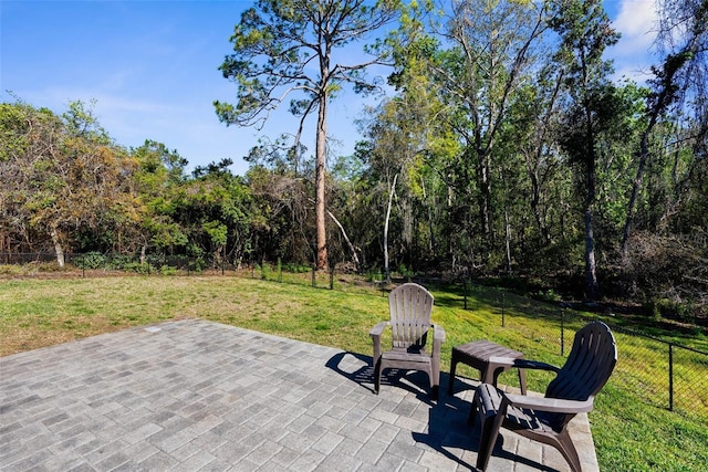 view of patio / terrace with fence