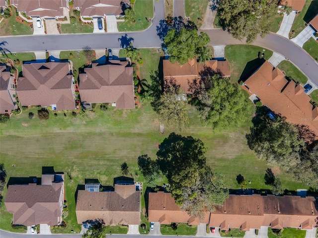 bird's eye view with a residential view