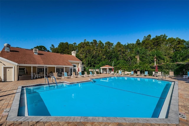 4208 Boston Cir, New Port Richey, FL 34653 - community pool featuring a patio