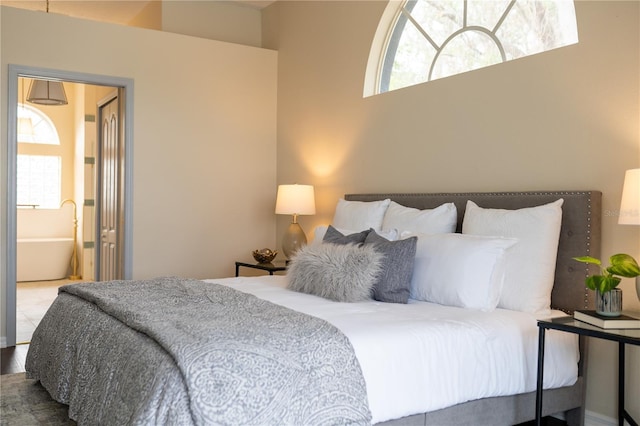 bedroom featuring ensuite bathroom