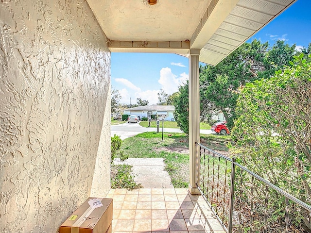 view of patio / terrace with a porch