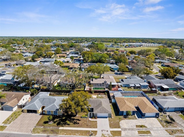 drone / aerial view with a residential view