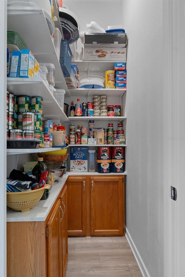 view of pantry