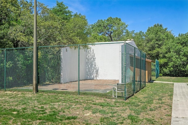 exterior space featuring fence