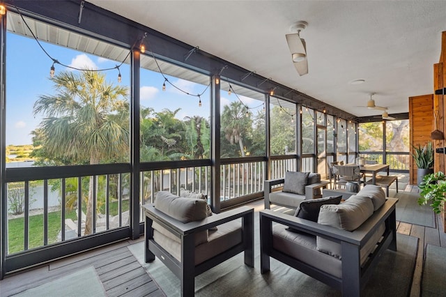 view of sunroom / solarium