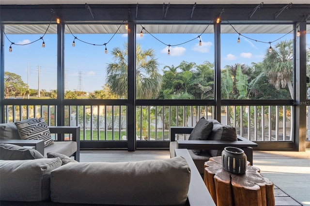 view of sunroom