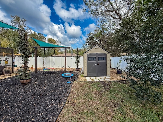 exterior space featuring a fenced backyard