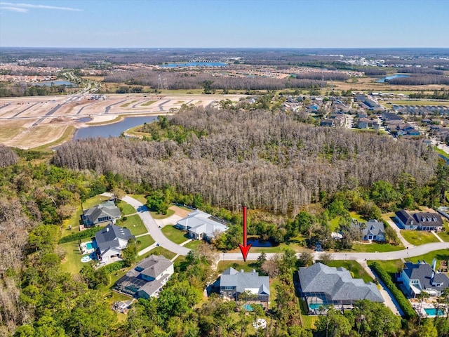 bird's eye view featuring a residential view