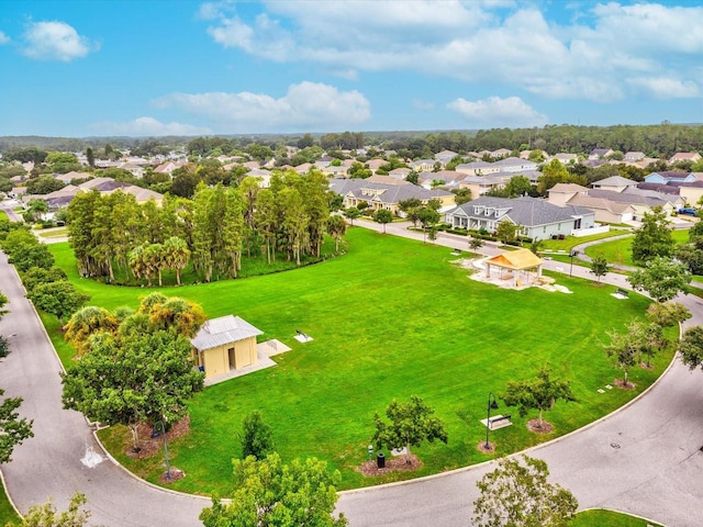 bird's eye view featuring a residential view