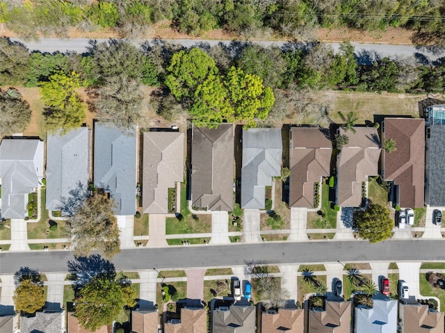 bird's eye view with a residential view