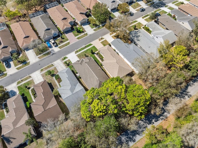 bird's eye view with a residential view