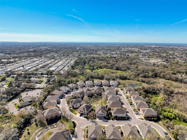 bird's eye view featuring a residential view