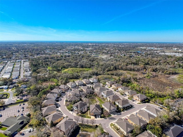 bird's eye view featuring a residential view