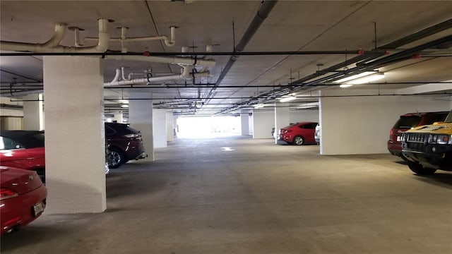 view of parking deck